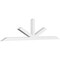 Ekena Millwork Saratoga Architectural Grade PVC Gable Bracket, 108"W x 27"H x 4"D x 4"F, 6/12 Pitch GBP108X27X0404SAR00 - alternate 1